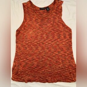 Liz Claiborne Top Womens Large Knit Tank Bodice Sleeveless